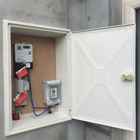 electricity meter box outside house cost|wall mounted electric meter box.